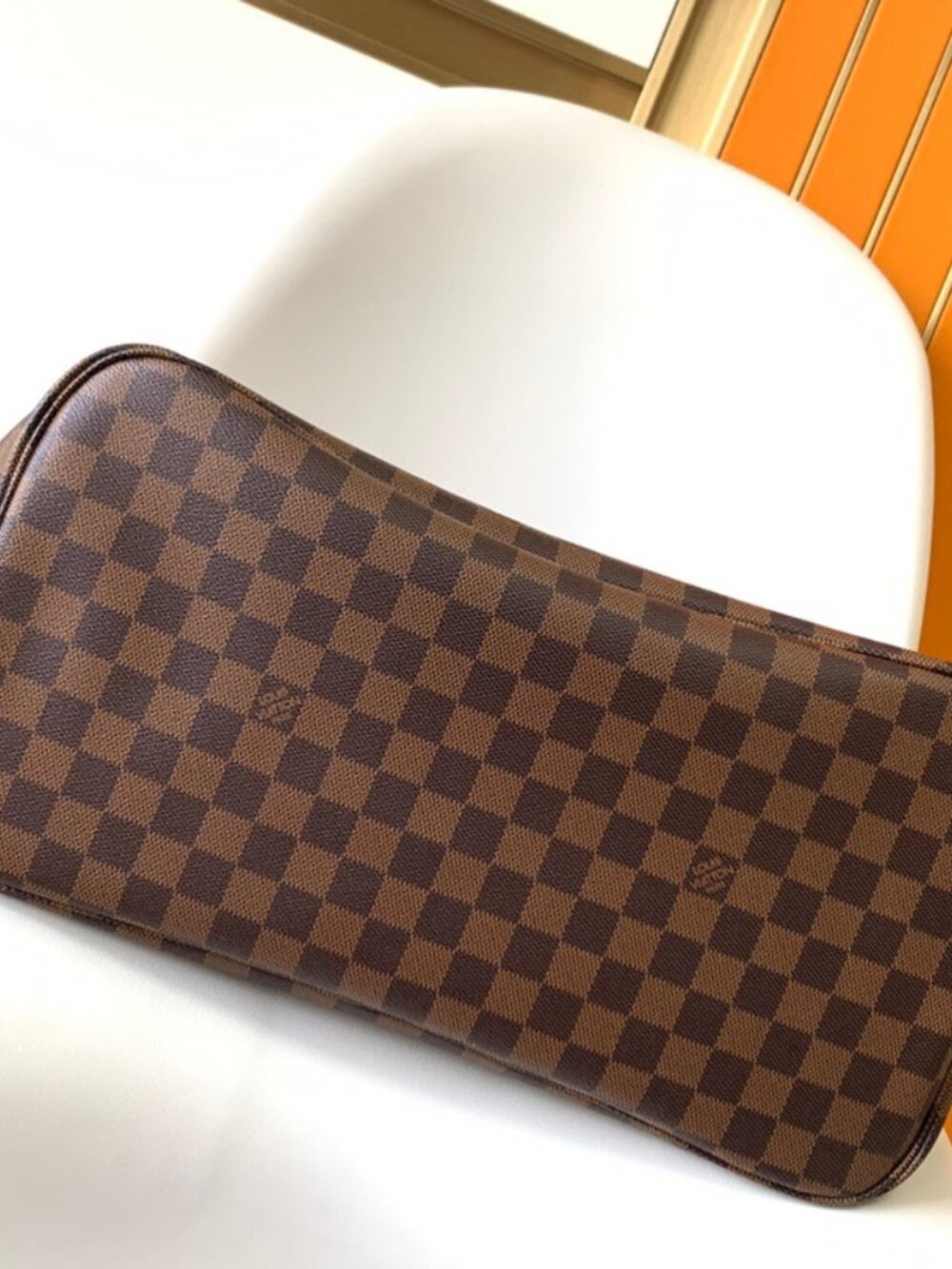 🌸 Louis Vuitton Neverfull MM Damier Ebene Cherry - Picture 5 of 9